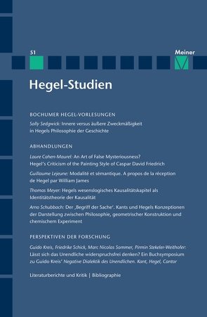 Hegel-Studien Band 51 von Quante,  Michael, Sandkaulen,  Birgit