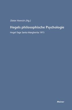Hegels philosophische Psychologie von Henrich,  Dieter