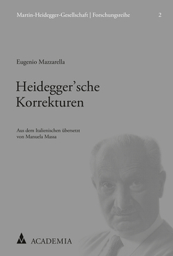 Heidegger’sche Korrekturen von Mazzarella,  Eugenio
