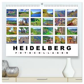 Heidelberg Fotocollagen (hochwertiger Premium Wandkalender 2024 DIN A2 quer), Kunstdruck in Hochglanz von Liepke,  Claus