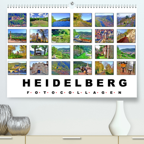 Heidelberg Fotocollagen (Premium, hochwertiger DIN A2 Wandkalender 2022, Kunstdruck in Hochglanz) von Liepke,  Claus