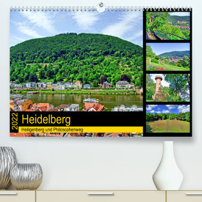 Heidelberg – Heiligenberg und Philosophenweg (Premium, hochwertiger DIN A2 Wandkalender 2022, Kunstdruck in Hochglanz) von Liepke,  Claus