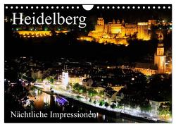 Heidelberg – Nächtliche Impressionen (Wandkalender 2024 DIN A4 quer), CALVENDO Monatskalender von Serce,  Mert