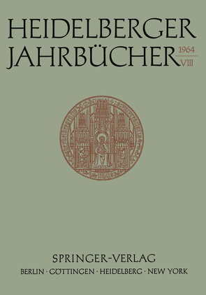 Heidelberger Jahrbücher von Ernst,  Fritz