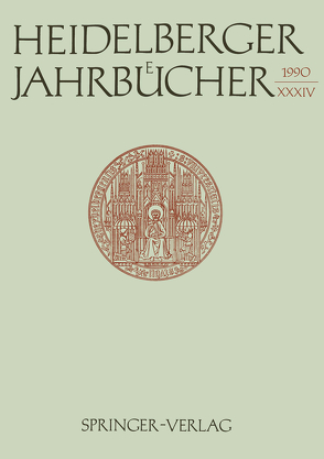 Heidelberger Jahrbücher von Wiehl,  Reiner
