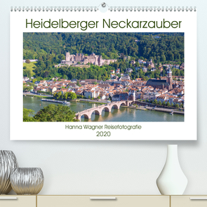 Heidelberger Neckarzauber (Premium, hochwertiger DIN A2 Wandkalender 2020, Kunstdruck in Hochglanz) von Wagner,  Hanna