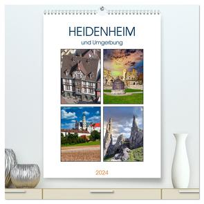 Heidenheim und Umgebung (hochwertiger Premium Wandkalender 2024 DIN A2 hoch), Kunstdruck in Hochglanz von Huschka,  Klaus-Peter