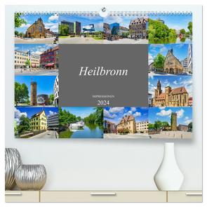 Heilbronn Impressionen (hochwertiger Premium Wandkalender 2024 DIN A2 quer), Kunstdruck in Hochglanz von Meutzner,  Dirk