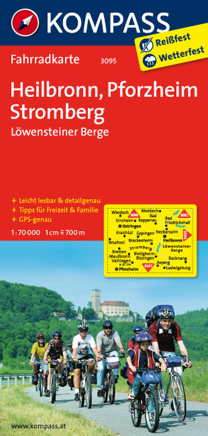 KOMPASS Fahrradkarte Heilbronn – Pforzheim – Stromberg – Löwensteiner Berge von KOMPASS-Karten GmbH