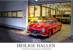 Heilige Hallen 2023 – Die geheime Fahrzeugsammlung von Mercedes-Benz (Wandkalender 2023 DIN A2 quer) von Vieweg,  Christof