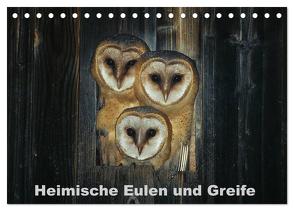 Heimische Eulen und Greife (Tischkalender 2024 DIN A5 quer), CALVENDO Monatskalender von Bachmeier,  Günter