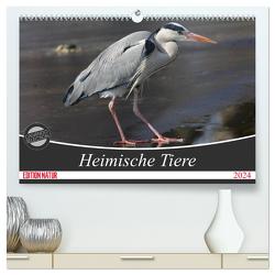 Heimische Tiere (hochwertiger Premium Wandkalender 2024 DIN A2 quer), Kunstdruck in Hochglanz von SchnelleWelten,  SchnelleWelten