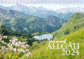 Heimweh Allgäu 2024 (Tischkalender 2024 DIN A5 quer), CALVENDO Monatskalender von Wandel,  Juliane