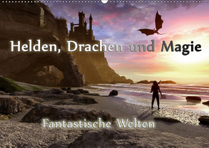 Helden, Drachen und Magie (Wandkalender 2019 DIN A2 quer) von Schröder,  Karsten