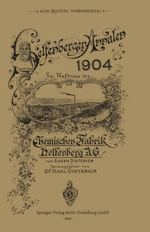 Helfenberger Annalen 1904 von Dieterich,  Eugen