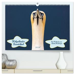 Helgoländer Basstölpel 2024 (hochwertiger Premium Wandkalender 2024 DIN A2 quer), Kunstdruck in Hochglanz von Mirsberger,  Annett
