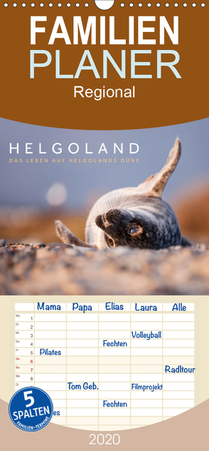 Helgoland – Das Leben auf der Düne Helgolands – Familienplaner hoch (Wandkalender 2020 , 21 cm x 45 cm, hoch) von Jackson,  Lain