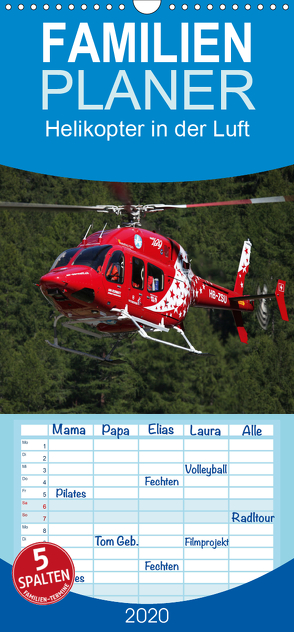 Helikopter in der Luft – Familienplaner hoch (Wandkalender 2020 , 21 cm x 45 cm, hoch) von Hansen,  Matthias