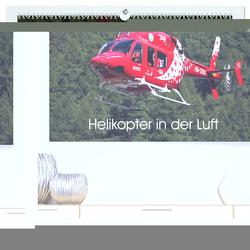 Helikopter in der Luft (hochwertiger Premium Wandkalender 2024 DIN A2 quer), Kunstdruck in Hochglanz von Hansen,  Matthias