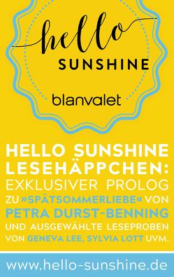 Hello Sunshine Lesehäppchen von Blanvalet Verlag