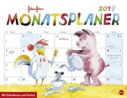 Helme Heine Monatsplaner – Kalender 2019 von Heine,  Helme, Heye