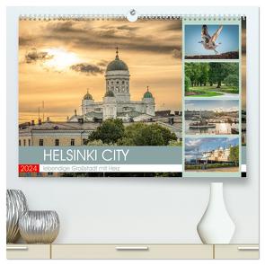 HELSINKI CITY (hochwertiger Premium Wandkalender 2024 DIN A2 quer), Kunstdruck in Hochglanz von Gödecke,  Dieter