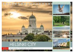 HELSINKI CITY (Tischkalender 2024 DIN A5 quer), CALVENDO Monatskalender von Gödecke,  Dieter