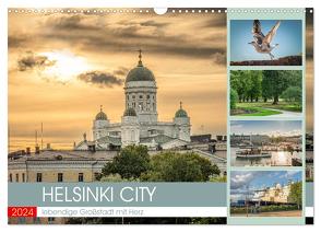 HELSINKI CITY (Wandkalender 2024 DIN A3 quer), CALVENDO Monatskalender von Gödecke,  Dieter