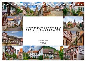 Heppenheim Impressionen (Tischkalender 2024 DIN A5 quer), CALVENDO Monatskalender von Meutzner,  Dirk