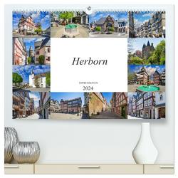 Herborn Impressionen (hochwertiger Premium Wandkalender 2024 DIN A2 quer), Kunstdruck in Hochglanz von Meutzner,  Dirk