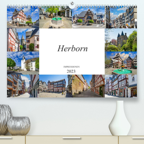 Herborn Impressionen (Premium, hochwertiger DIN A2 Wandkalender 2023, Kunstdruck in Hochglanz) von Meutzner,  Dirk