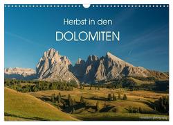 Herbst in den Dolomiten (Wandkalender 2024 DIN A3 quer), CALVENDO Monatskalender von photography,  romanburri