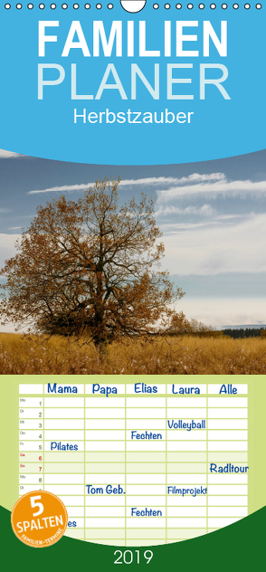 Herbstzauber – Familienplaner hoch (Wandkalender 2019 , 21 cm x 45 cm, hoch) von Klinkowitz,  Gerd