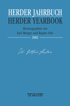 Herder Jahrbuch – Herder Yearbook 2002 von Koepke,  Wulf, Menges,  Karl, Otto,  Regine