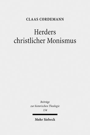 Herders christlicher Monismus von Cordemann,  Claas