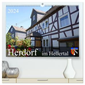 Herdorf im Hellertal (hochwertiger Premium Wandkalender 2024 DIN A2 quer), Kunstdruck in Hochglanz von Behner,  Markus