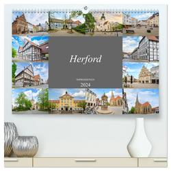 Herford Impressionen (hochwertiger Premium Wandkalender 2024 DIN A2 quer), Kunstdruck in Hochglanz von Meutzner,  Dirk