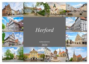 Herford Impressionen (Wandkalender 2024 DIN A2 quer), CALVENDO Monatskalender von Meutzner,  Dirk