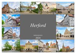 Herford Impressionen (Wandkalender 2024 DIN A4 quer), CALVENDO Monatskalender von Meutzner,  Dirk