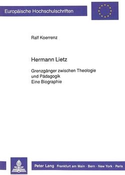 Hermann Lietz von Koerrenz,  Ralf