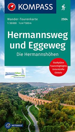 KOMPASS Wander-Tourenkarten 2504 Hermannsweg und Eggeweg, Die Hermannshöhen von KOMPASS-Karten GmbH