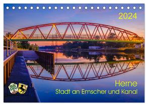 Herne: Stadt an Emscher und Kanal (Tischkalender 2024 DIN A5 quer), CALVENDO Monatskalender von Fritsche,  Klaus