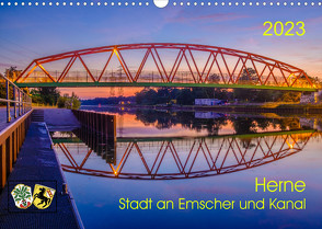 Herne: Stadt an Emscher und Kanal (Wandkalender 2023 DIN A3 quer) von Fritsche,  Klaus