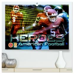 HEROES – American Football (hochwertiger Premium Wandkalender 2024 DIN A2 quer), Kunstdruck in Hochglanz von Bleicher,  Renate