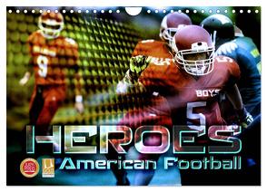 HEROES – American Football (Wandkalender 2024 DIN A4 quer), CALVENDO Monatskalender von Bleicher,  Renate