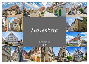 Herrenberg Impressionen (Wandkalender 2024 DIN A4 quer), CALVENDO Monatskalender von Meutzner,  Dirk