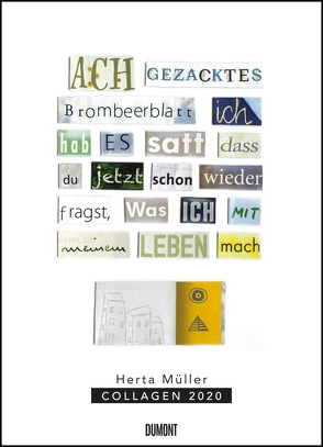 Herta Müller: Collagen 2020 – Poster-Kalender – Format 49,5 x 68,5 cm von DUMONT Kalenderverlag, Mueller,  Herta