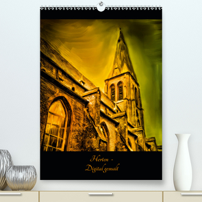 Herten – Digital gemalt (Premium, hochwertiger DIN A2 Wandkalender 2021, Kunstdruck in Hochglanz) von Muskalla,  Anja