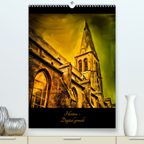 Herten – Digital gemalt (Premium, hochwertiger DIN A2 Wandkalender 2023, Kunstdruck in Hochglanz) von Muskalla,  Anja