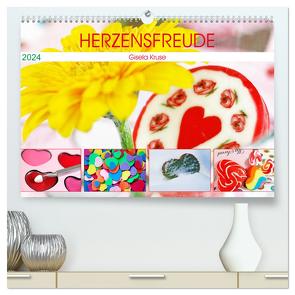Herzensfreude (hochwertiger Premium Wandkalender 2024 DIN A2 quer), Kunstdruck in Hochglanz von Kruse,  Gisela